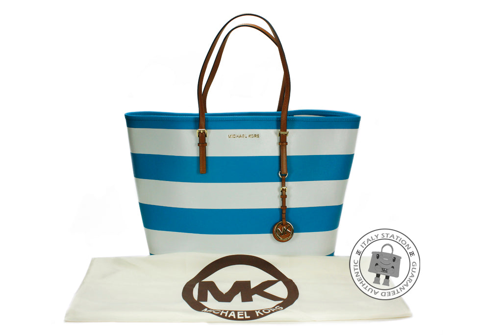 Michael Kors Jet Set Travel shops Stripe Tote