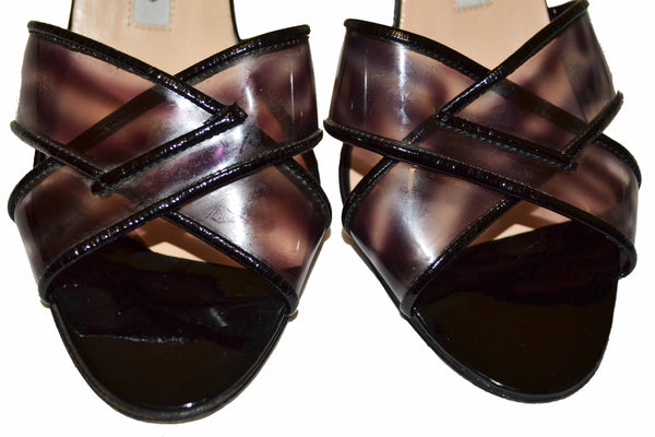 Manolo Blahnik Black Sandal Size 37