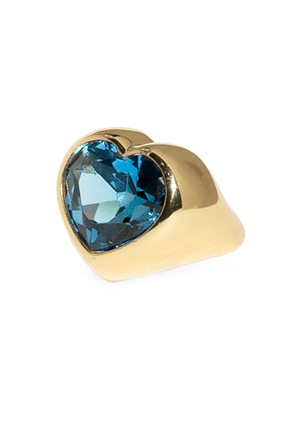 Dans les rues lux heart ring 1118 GOLD AND BLUE