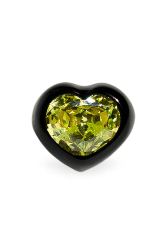Dans les rues lux heart ring 115 BLACK AND GREEN