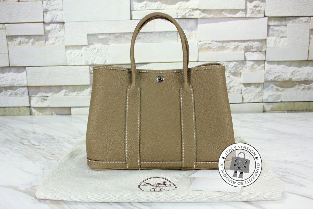 Hermes Garden Party Gold / CK37 Vache Liegee Tpm 30 Tote Bag Phw – Italy  Station