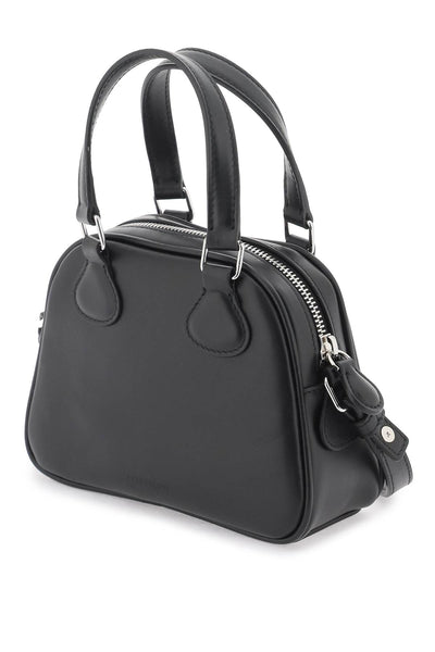 Courreges mini bowling bag purse 124GSA083CR0027 BLACK