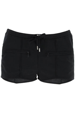Courreges "jersey interlock mini shorts 124JSH034JS0091 BLACK