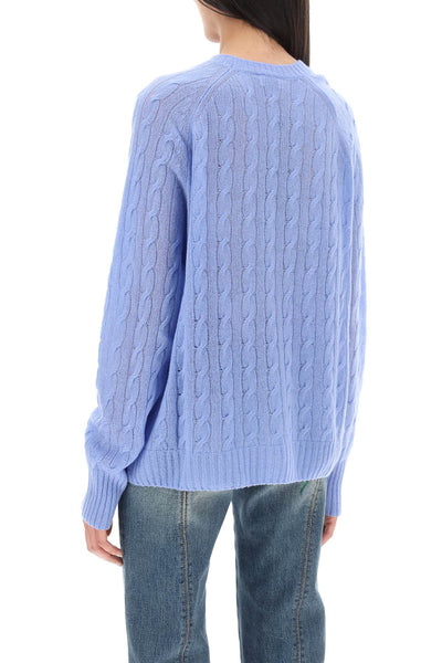 Etro cashmere sweater with pegasus embroidery 12793 9200 LIGHT BLUE