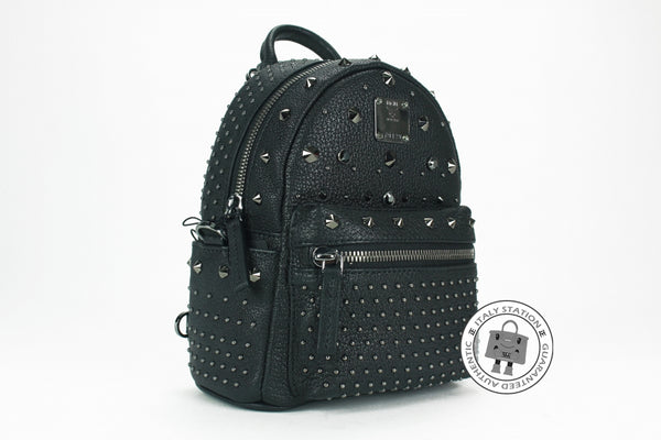 bebe boo mini backpack MCM Mcm MWK5AVE88 Extra Mini Bebe Boo Swarovski Crystals Black / TI001