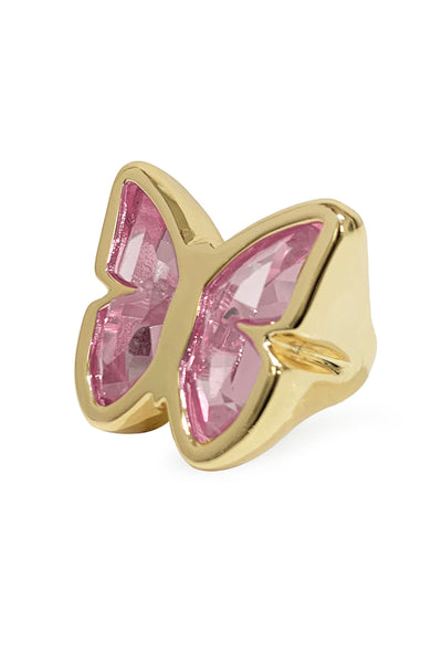 Dans les rues beatter-fly ring 145 GOLD AND PINK