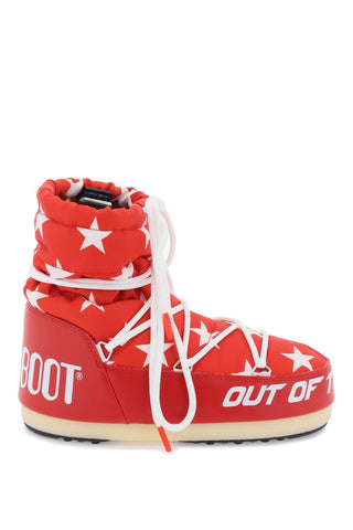 Moon boot icon light low stars apres-ski boots 14601700 RED WHITE