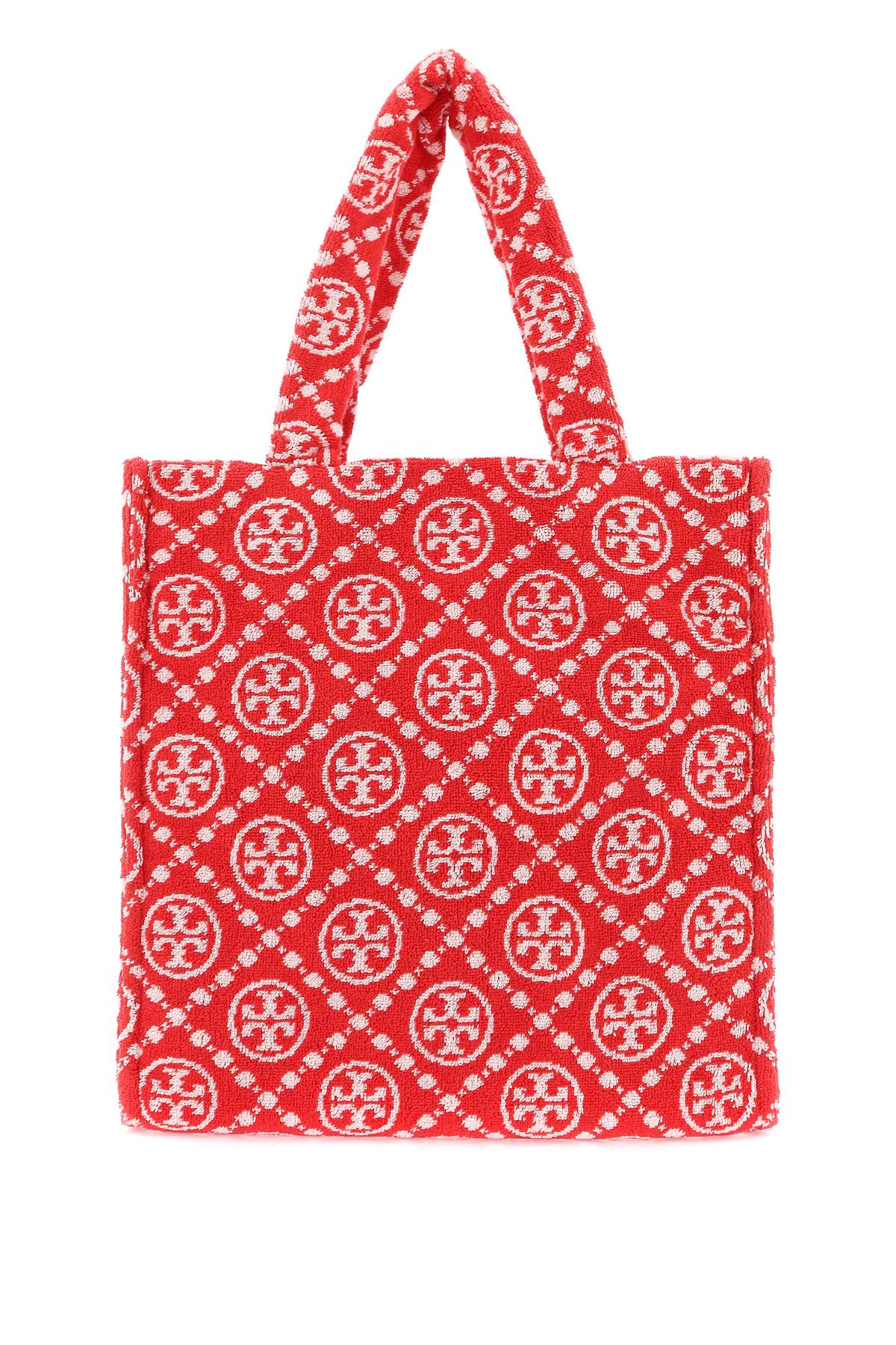 Tory burch t monogram terry tote bag 148687 STRAWBERRY