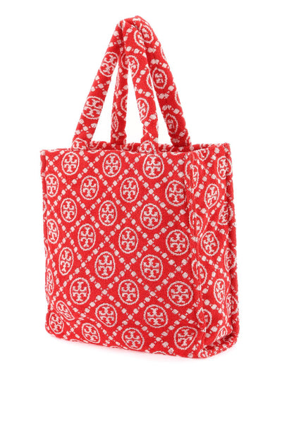 Tory burch t monogram terry tote bag 148687 STRAWBERRY