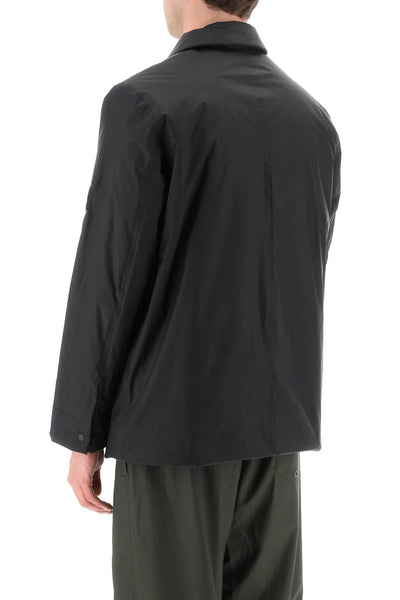 Rains 附襯墊保險絲外套式襯衫夾克 15520 黑色