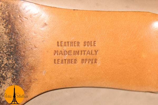 Salvatore Ferragamo Taupe Leather Pumps Size 6.5C