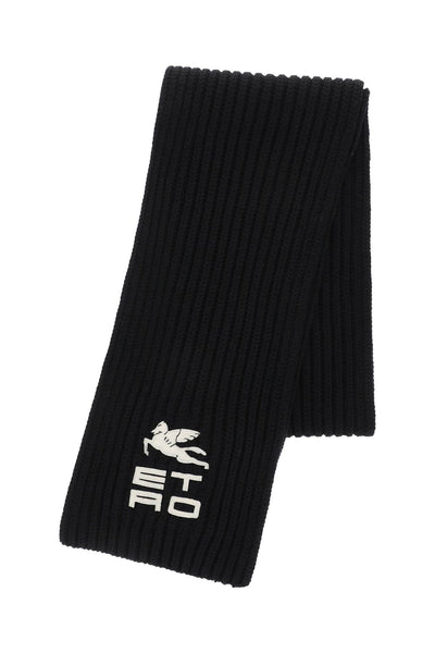 Etro wool scarf with logo 17174 9597 BLACK