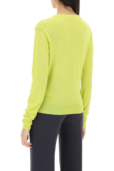 Vivienne westwood orb embroidery sweater 1803001YY000Q NEON YELLOW