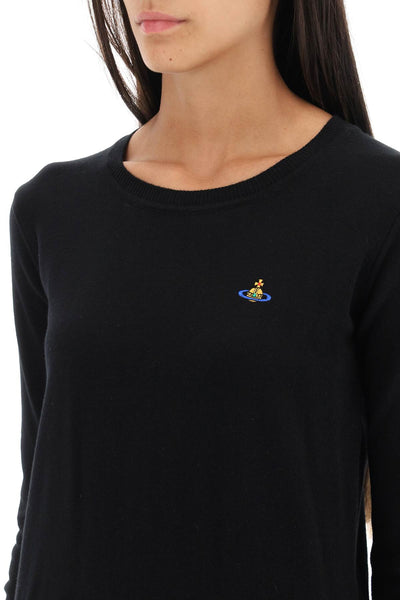 Vivienne westwood embroidered logo pullover 1803002SY0010 BLACK