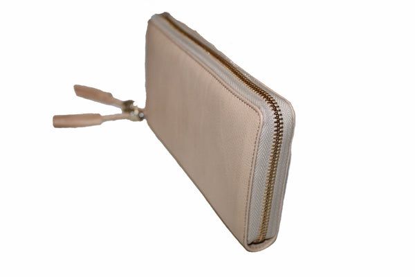 Gucci Beige Soho Leather Zip Around Wallet