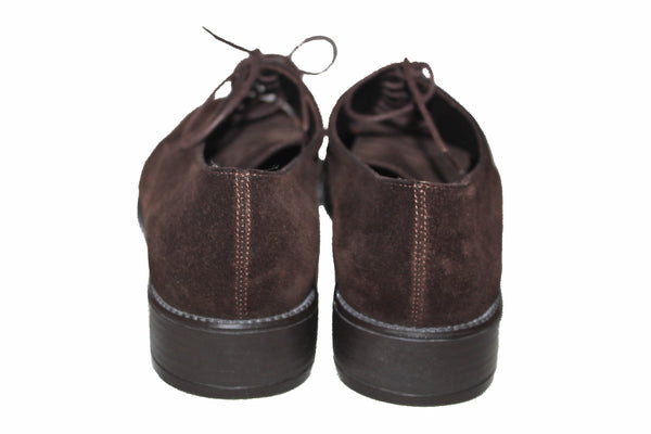 Salvatore Ferragamo Sport Brown Suede Leather Dress鞋5.5 B