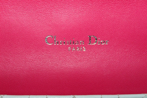 Christian Dior Fuchsia Lambskin Cannage Large Miss Dior Flap Shoulder Bag