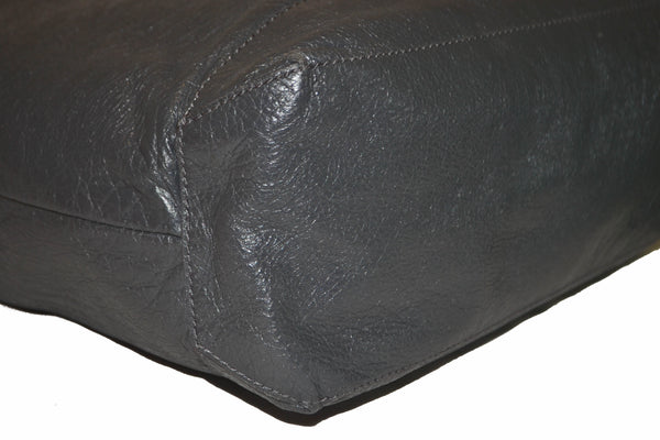 Balenciaga Grey Lambskin Leather Arena Messenger Bag