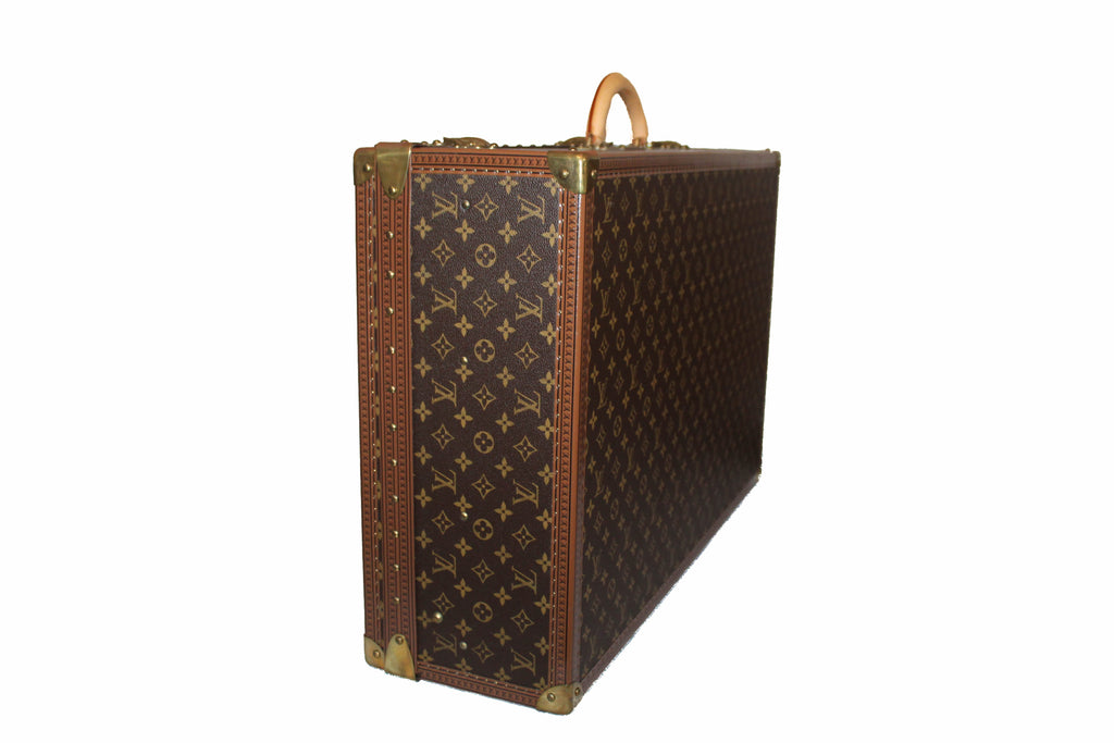 LOUIS VUITTON Monogram ALZER 80 Hard Case Trunk Suitcase Classic Luggage w  Cover