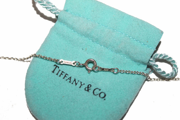 Tiffany＆Co。22mm開放式心臟純銀項鍊
