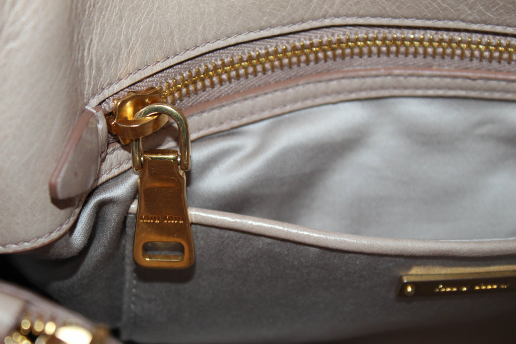 Miu Miu Trapu Leather Hand Bag/Shoulder Bag
