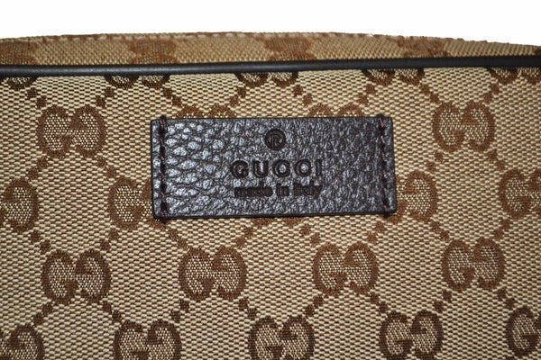 新的Gucci Brown Signature GG帆布面料腰袋449174