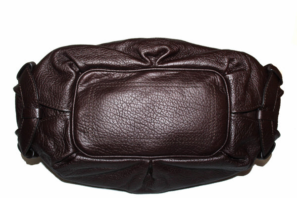 New Celine Brown Grained Leather Bittersweet Tote Shoulder Bag