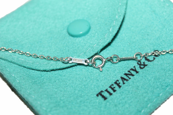 Tiffany & Co. Sterling Silver Five Open Hearts Station Necklace