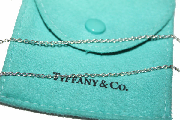 Tiffany＆Co。Sterling Silver五個開放式車站項鍊