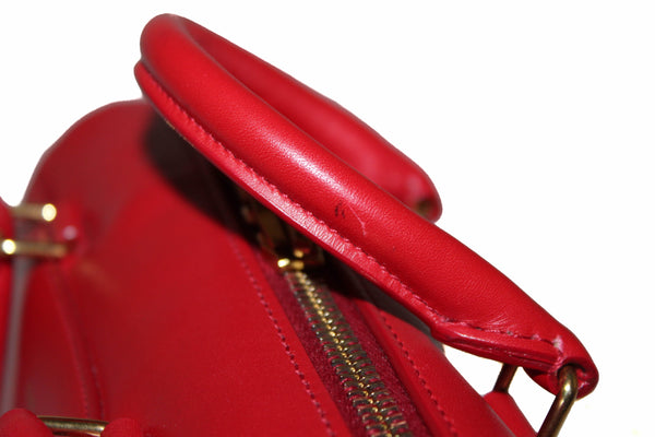 Yves Saint Laurent YSL Red Duffel Toy Hand/Crossbody Bag