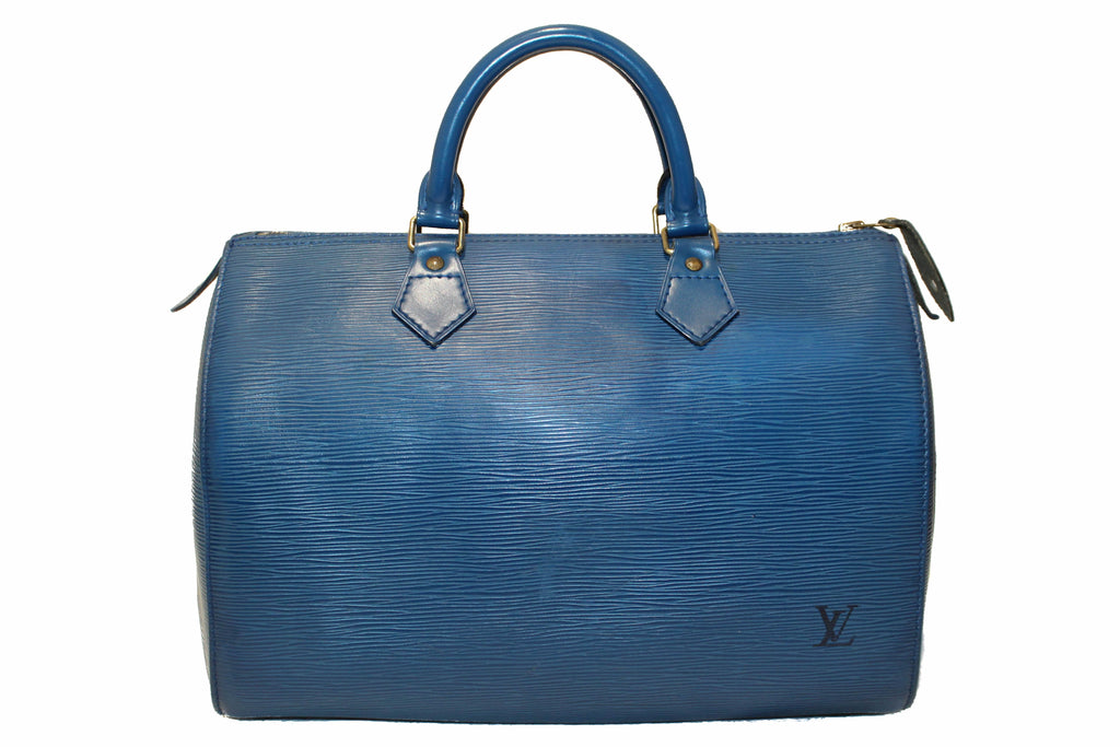 Louis Vuitton Epi Speedy 30 - Blue Handle Bags, Handbags