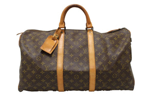 路易·威登（Louis Vuitton）復古經典會標keepall 50旅行袋