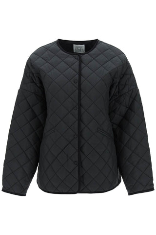 Toteme quilted boxy jacket 211 177 732 BLACK