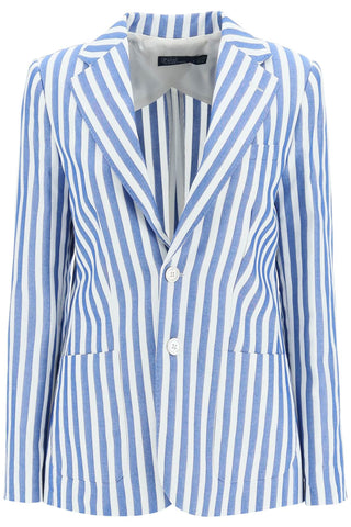 Polo ralph lauren striped blazer 211892323 BLUE WHITE AWNING STRIPE