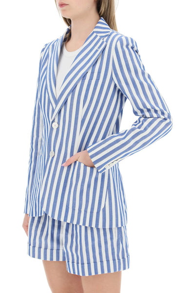 Polo ralph lauren 條紋西裝外套 211892323 藍白色遮陽篷條紋