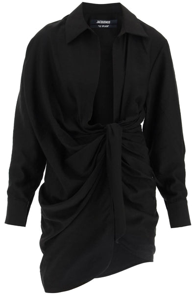 Jacquemus la robe bahia mini dress 213DR009 1020 BLACK
