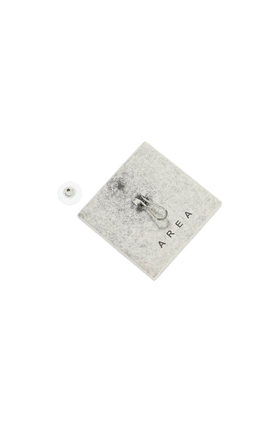區域“水晶”耳環2204A15透明古董銀