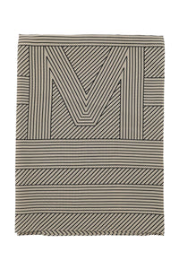 Toteme silk monogram striped scar 221 854 800 CREME