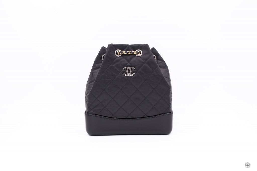 Chanel Small Black Gabrielle Backpack For Sale at 1stDibs