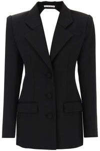 Area blazer dress with cut-out and crystals 2302D75171 BLACK