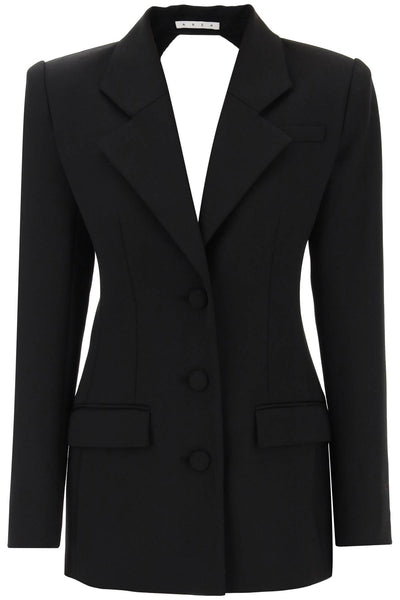 Area blazer dress with cut-out and crystals 2302D75171 BLACK