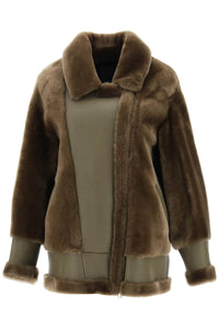 Blancha shearling jacket 23147301 KAKI