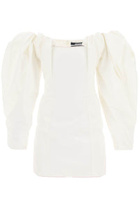 Jacquemus la robe taffetas mini dress 233DR062 1472 OFF WHITE