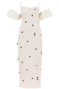 Jacquemus la robe chouchou slip dress with detachable sleeves 233DR074 1000 OFF WHITE