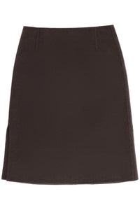 Toteme pencil skirt in double wool 234 WRTWBM119 FB0006 CHOCOLATE MELANGE