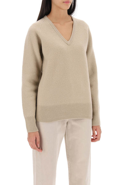 Toteme felted-wool sweater 234 WRTWTP158 YA0011 OAT