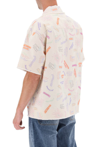 Jacquemus 'la chemise artichaut' short sleeve shirt 235SH044 1384 PRINT MULTI TAGS