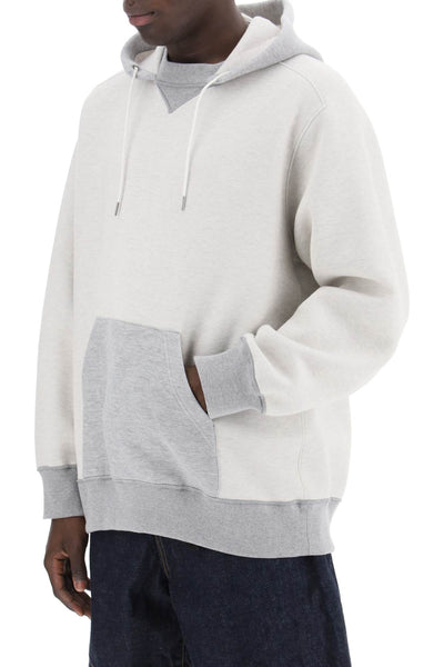 Sacai hooded sweatshirt with reverse 24 03367M WHITE