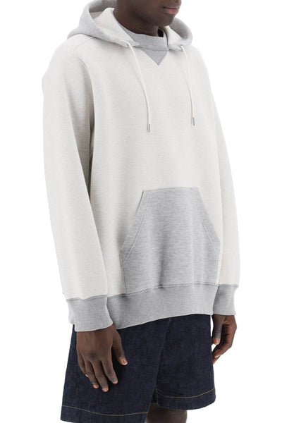 Sacai hooded sweatshirt with reverse 24 03367M WHITE