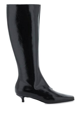 Toteme the slim knee-high boots 241 WAS954 LE0046 BLACK